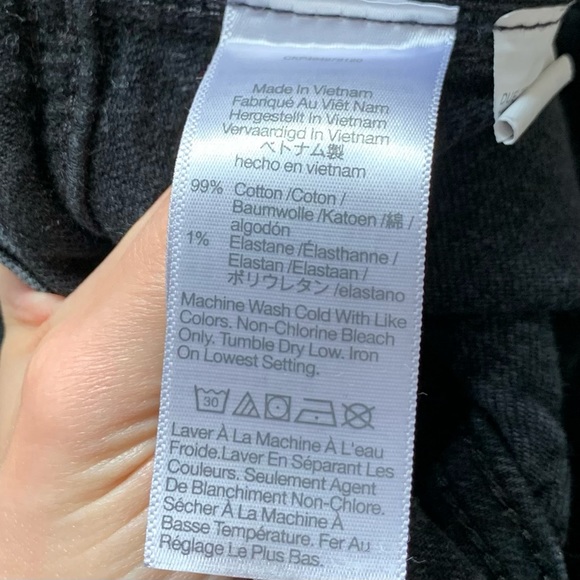 Madewell Perfect Vtg Jean Tuxedo High Rise Ankle Crop Black Seamed Jeans Size 30 - Picture 8 of 9